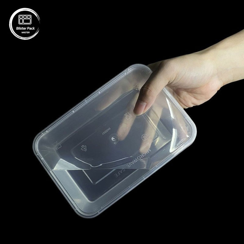 Bao bì thực phẩm nhựa dùng một lần bằng PP hình chữ nhật