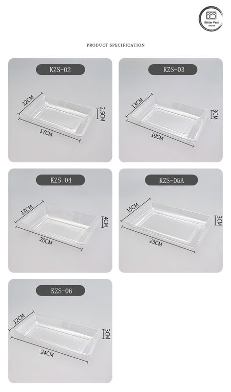 Thẻ bán kính dùng một lần trái cây và rau quả bao bì nhựa đáy phẳng cho các sản phẩm tươi