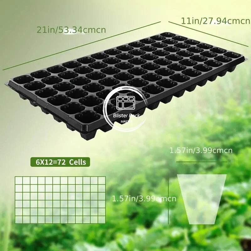 Công dụng nặng 128 Cell Grape polystyrene đĩa hạt giống bền bỉ hạt giống khởi động và Sprouter Kit