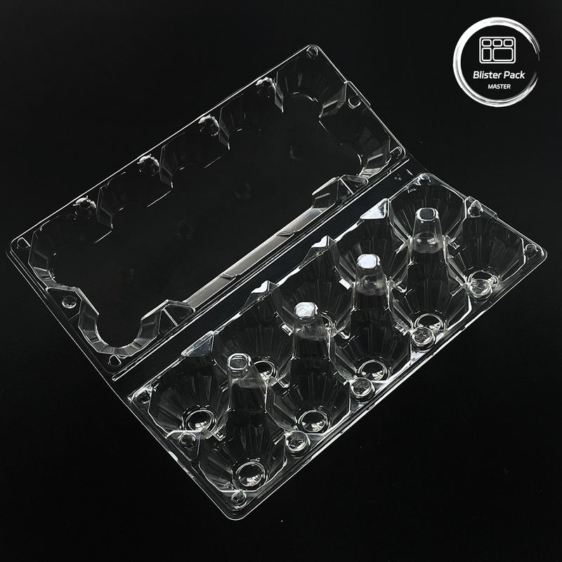 15 khe cắm Đơn giản dùng một lần Plastic Tray Blister trứng tùy chỉnh thiết kế 0.25mm ~ 1.0mm Độ dày