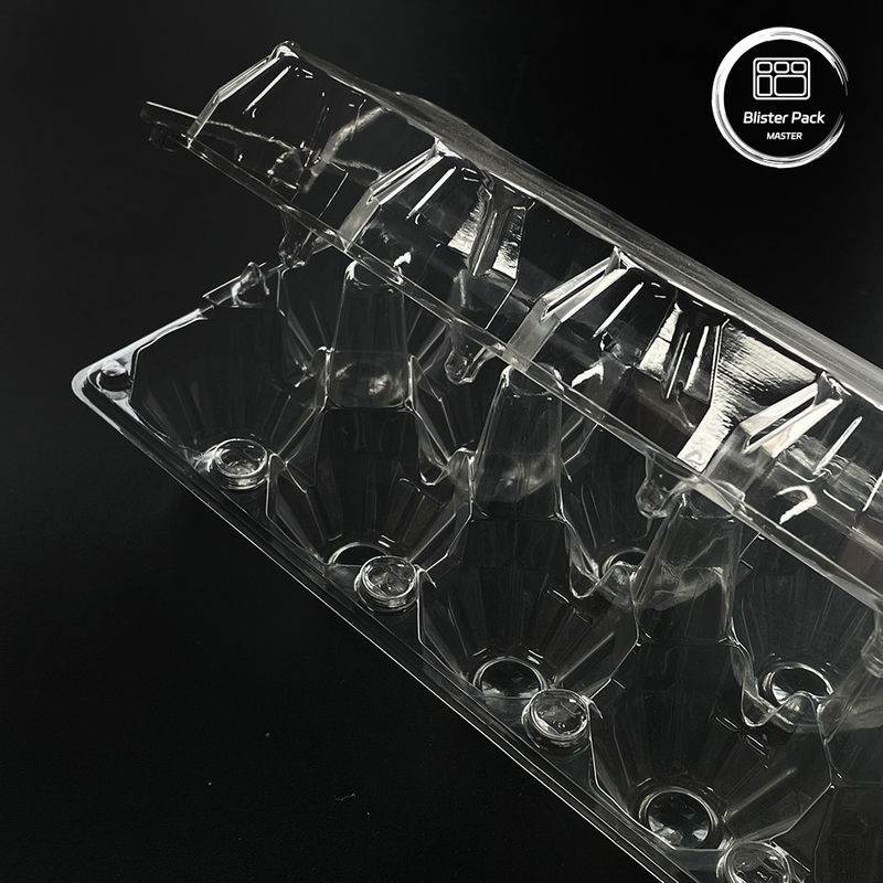 15 khe cắm Đơn giản dùng một lần Plastic Tray Blister trứng tùy chỉnh thiết kế 0.25mm ~ 1.0mm Độ dày