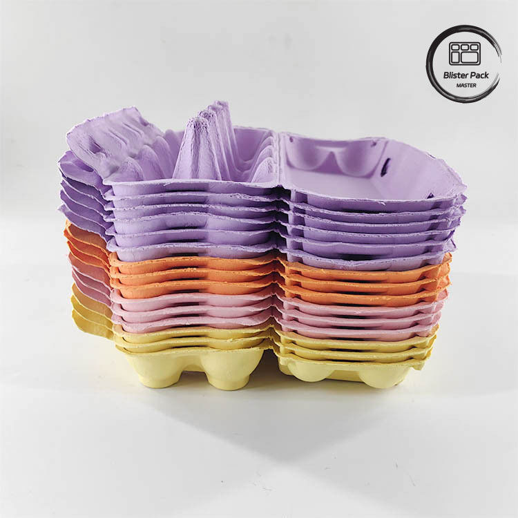 Bao bì trứng bạch tuộc sinh thái tùy chỉnh 12 6 4 Hộp giấy bột hộp trứng cho trứng gà