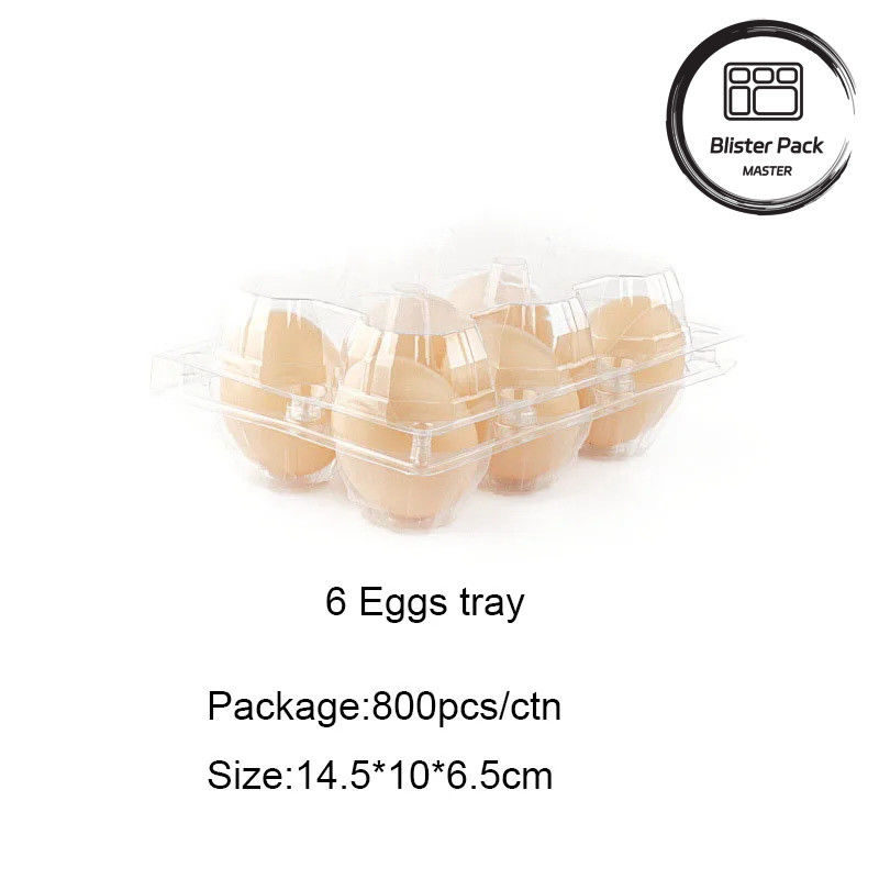 Thang trứng nhựa trong suốt 4 đến 30 quả trứng Bao bì hộp phồng