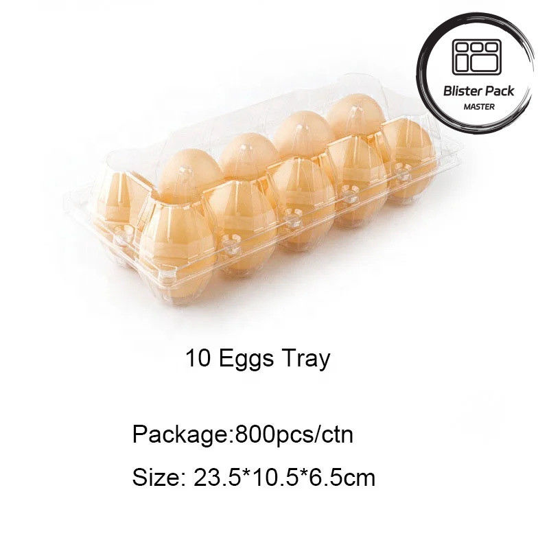 Thang trứng nhựa trong suốt 4 đến 30 quả trứng Bao bì hộp phồng