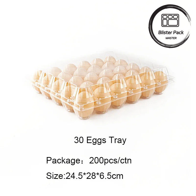 Thang trứng nhựa trong suốt 4 đến 30 quả trứng Bao bì hộp phồng