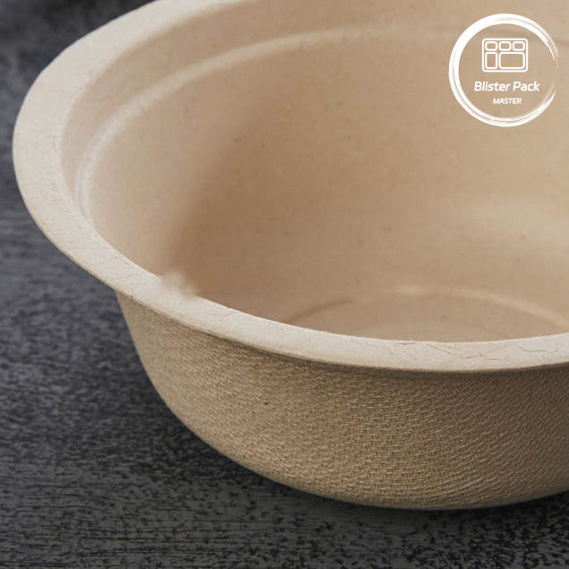 Không có PFAS Biodegradable Cây gai đường Bagasse Bowls Soup và salad Bowl 8oz đến 32oz