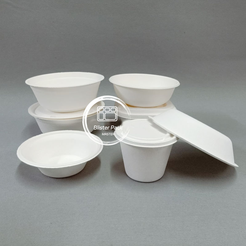 Không có PFAS Biodegradable Cây gai đường Bagasse Bowls Soup và salad Bowl 8oz đến 32oz