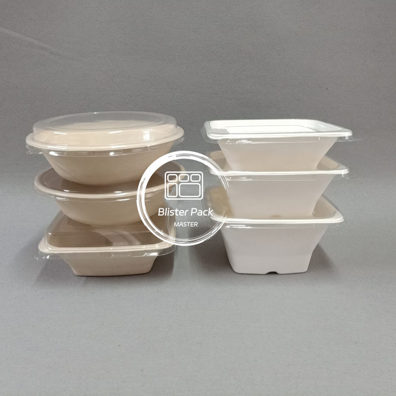 Không có PFAS Biodegradable Cây gai đường Bagasse Bowls Soup và salad Bowl 8oz đến 32oz