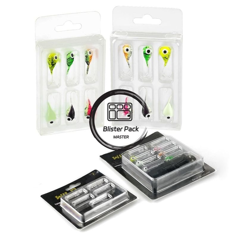 Hộp mồi cá PVC trong suốt với Blister Insert Custom Blister Packaging bền