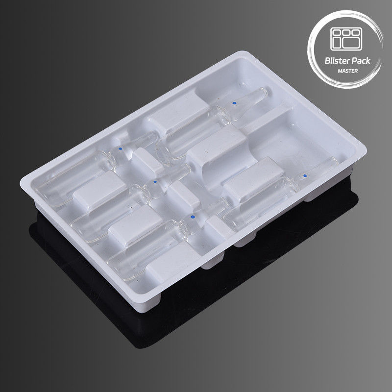 Thang nhựa được hình thành bằng chân không y tế cho 6 tiêm Bao bì phồng cho 5ml Và 10ml chai