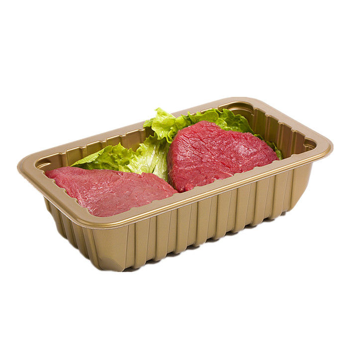 Thang nhựa dùng một lần cho bao bì thịt tươi và trái cây và rau quả