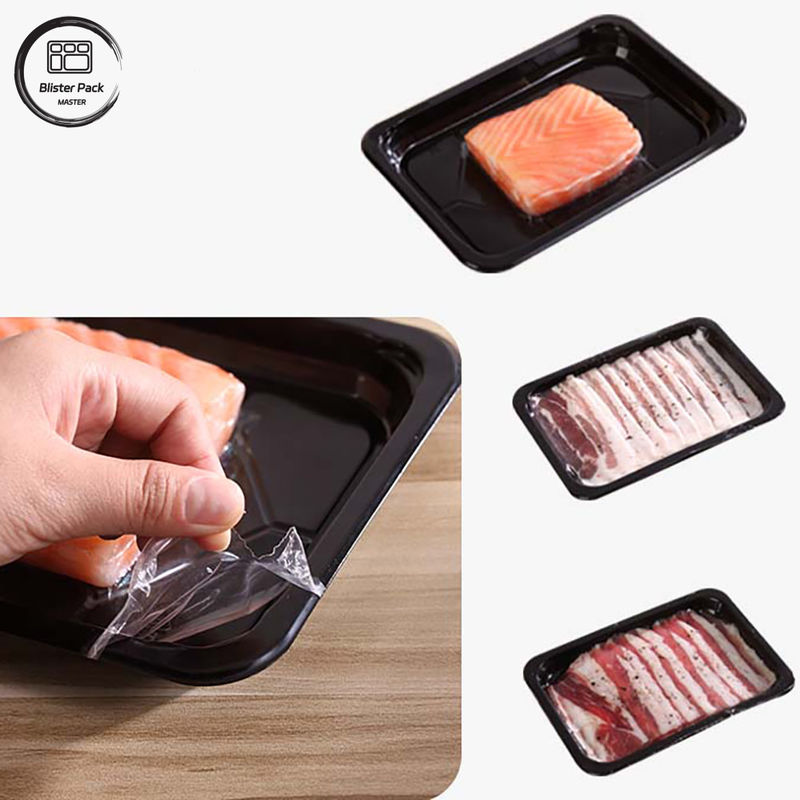 Custom Retort PP Thẻ thịt nhựa cho hàu và thịt đông lạnh bao bì với con dấu an toàn và thiết kế bền