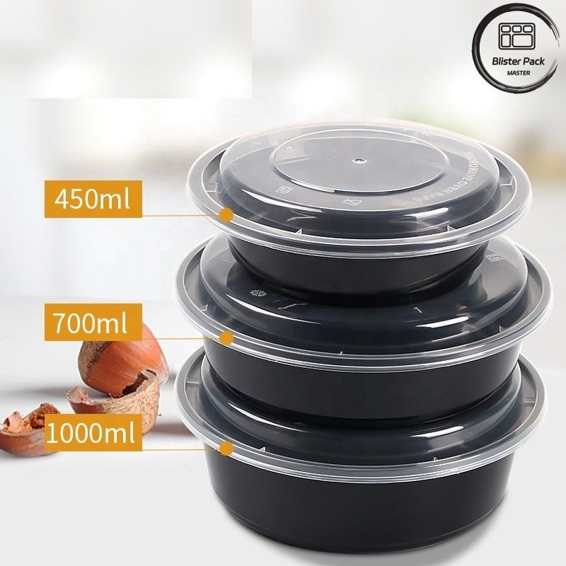 Thùng chứa salad dùng một lần không chứa BPA Không rò rỉ Nhiều kích thước 8oz 12oz 16oz 24oz 32oz