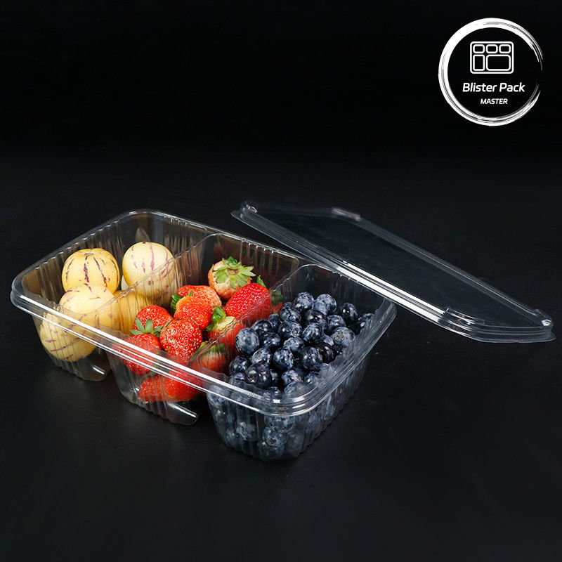 Món ăn trái cây cao cấp Món ăn salad trái cây Món đựng salad nhựa rõ ràng Món đóng gói để tươi