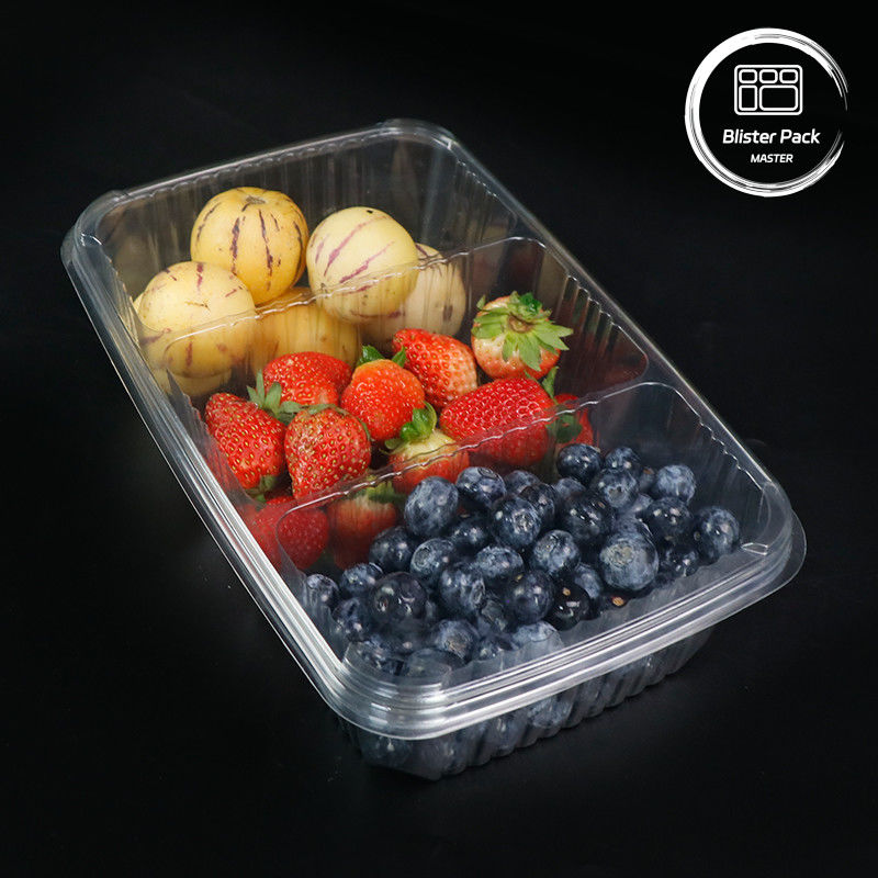 Món ăn trái cây cao cấp Món ăn salad trái cây Món đựng salad nhựa rõ ràng Món đóng gói để tươi