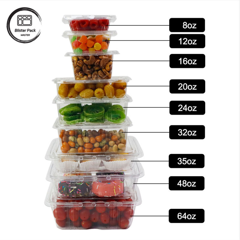 Món ăn trái cây cao cấp Món ăn salad trái cây Món đựng salad nhựa rõ ràng Món đóng gói để tươi
