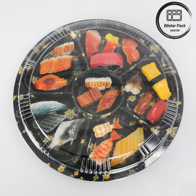 Bao bì thực phẩm tròn Sushi mang ra thùng chứa cho trải nghiệm ăn uống tươi và thuận tiện