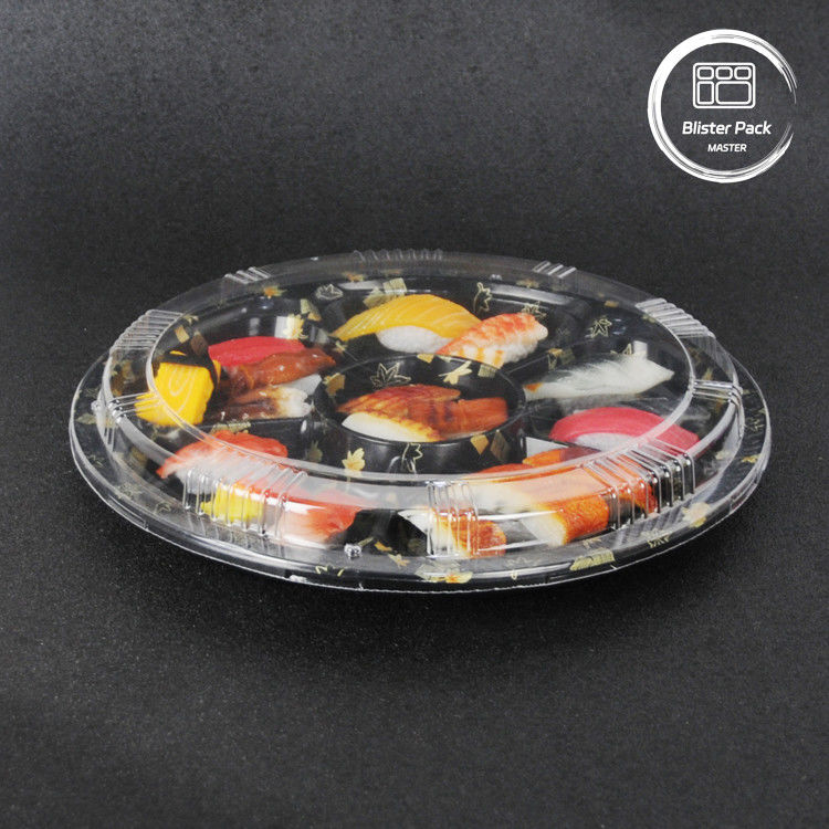 Bao bì thực phẩm tròn Sushi mang ra thùng chứa cho trải nghiệm ăn uống tươi và thuận tiện