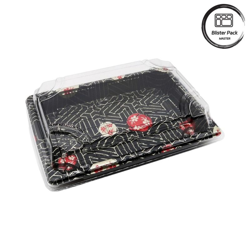 Đồ đựng sushi bằng nhựa dùng một lần theo kiểu Nhật Bản lý tưởng cho sử dụng chuyên nghiệp và gia đình