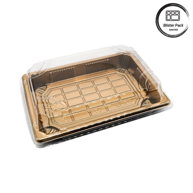 Đồ đựng sushi bằng nhựa dùng một lần theo kiểu Nhật Bản lý tưởng cho sử dụng chuyên nghiệp và gia đình