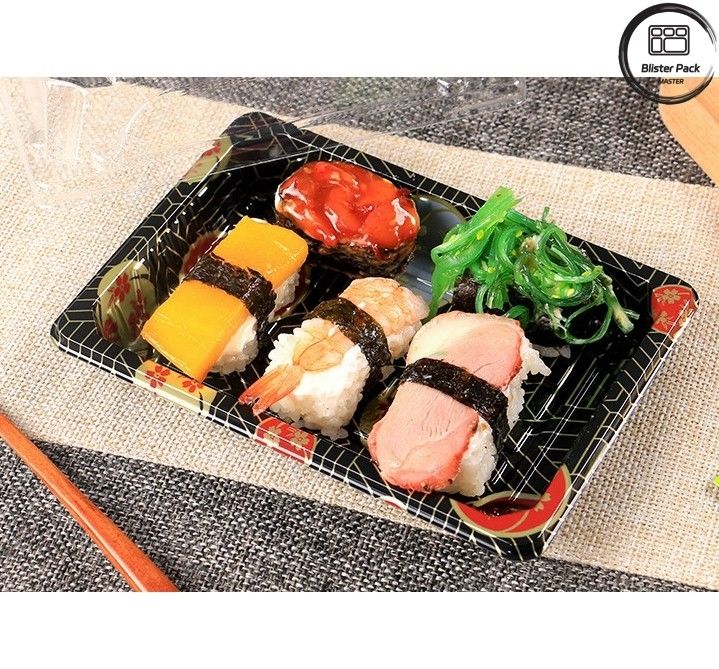 Thiết kế cao cấp thêu dồi đĩa sushi nhựa gói mụn ở mức giá cạnh tranh