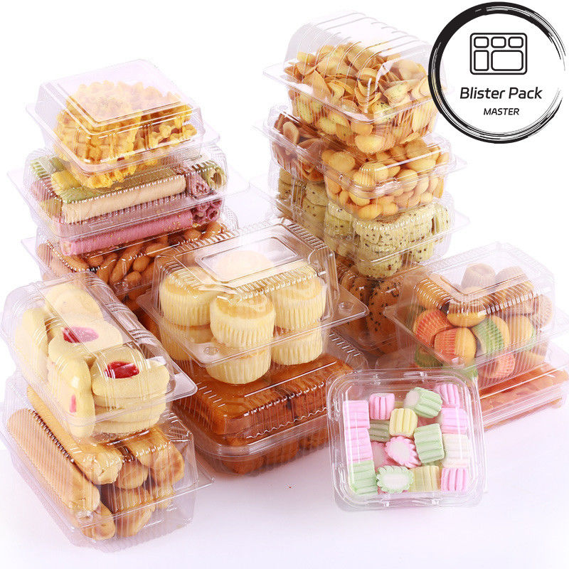 Bao bì một lần sử dụng Clear PET Cake Blister Packaging Baking thích hợp cho bánh ngọt và bánh nướng