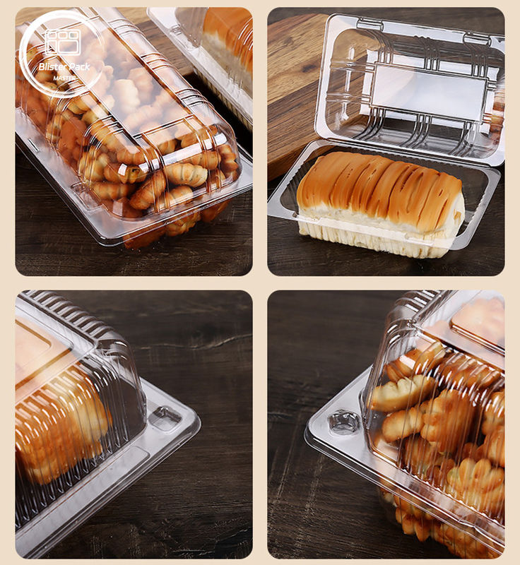 Bao bì một lần sử dụng Clear PET Cake Blister Packaging Baking thích hợp cho bánh ngọt và bánh nướng