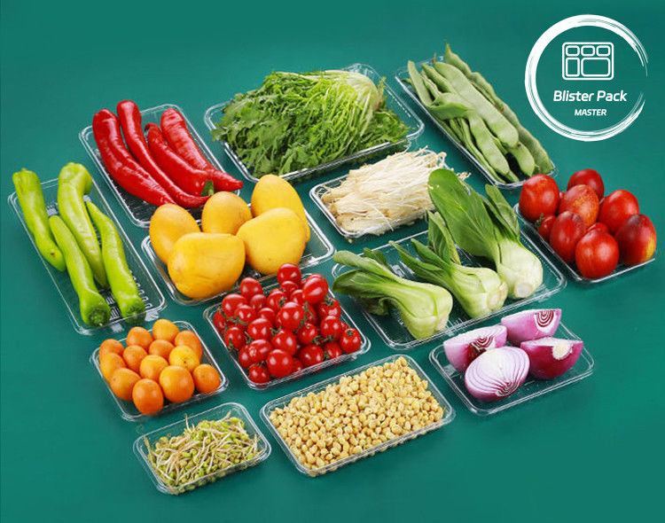 Đồ đựng trái cây và rau quả PET loại thực phẩm dùng một lần để lưu trữ an toàn và tươi