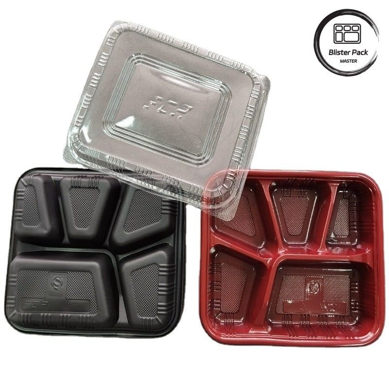 Phân khúc 2-3-4 tùy chỉnh PP Hot Food Takeaway Bento Box Eco Friendly Rectangular
