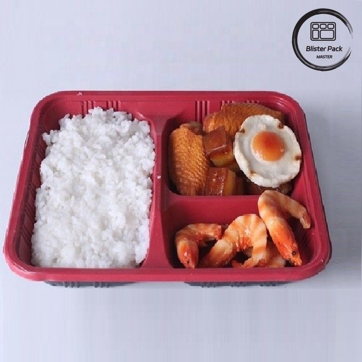 Phân khúc 2-3-4 tùy chỉnh PP Hot Food Takeaway Bento Box Eco Friendly Rectangular