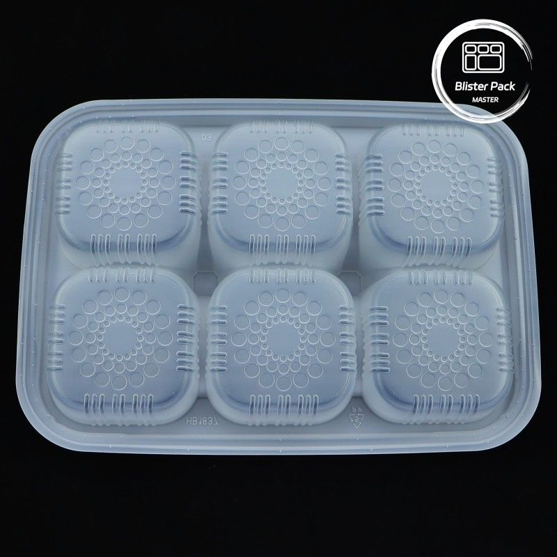 Nướng bánh Blister Packaging Thùng chứa thực phẩm dùng một lần với nắp cho món tráng miệng