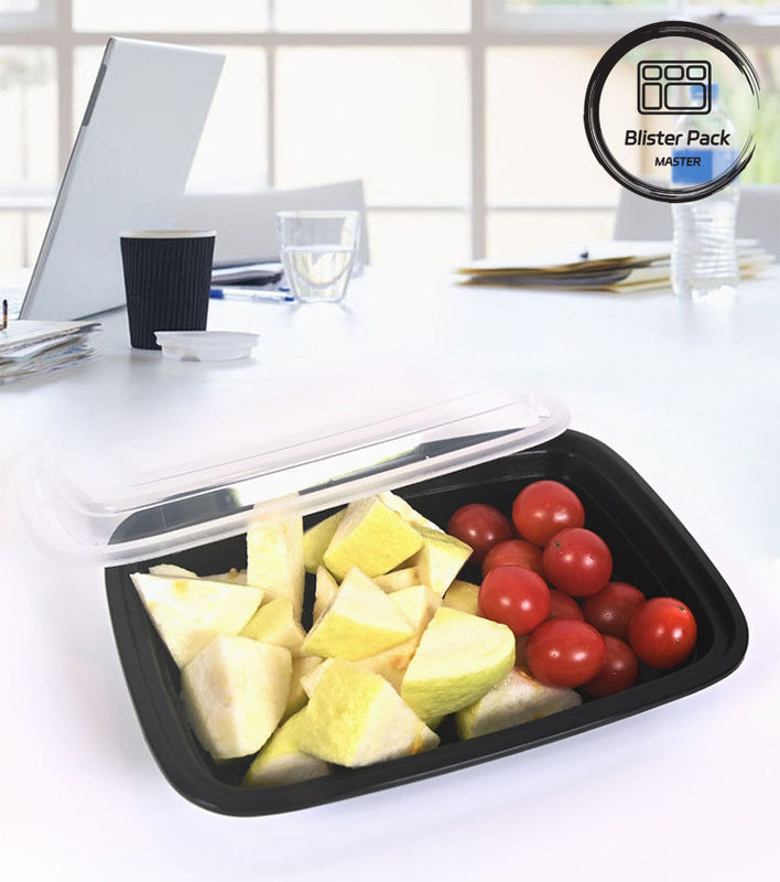 24/28/32 Oz Chất chứa chuẩn bị bữa ăn Hộp thực phẩm dùng một lần hình chữ nhật với nắp phong cách Bento