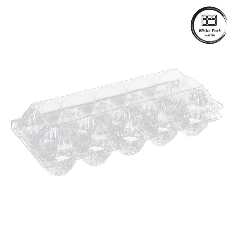 20/24/30 Cell PET Clear Plastic Egg Blister Tray Bao bì trứng gà quái vật dùng một lần với nắp