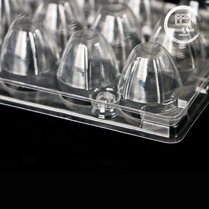 18 lỗ dùng một lần Blister Clamshell Quail Egg Box Nhựa với bao bì an toàn