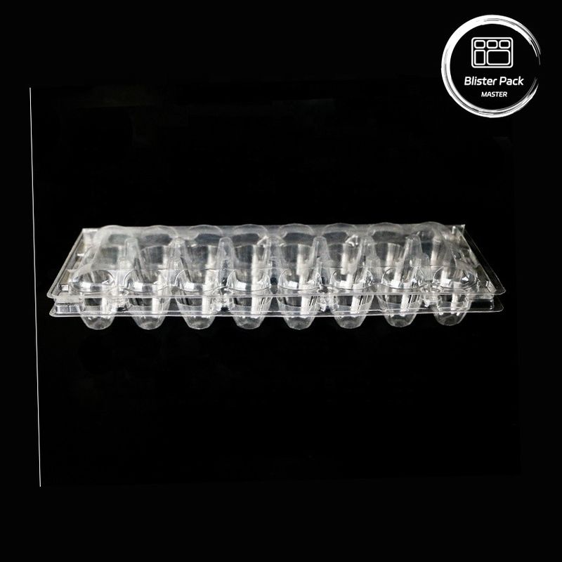 18 lỗ dùng một lần Blister Clamshell Quail Egg Box Nhựa với bao bì an toàn