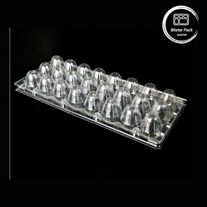 18 lỗ dùng một lần Blister Clamshell Quail Egg Box Nhựa với bao bì an toàn