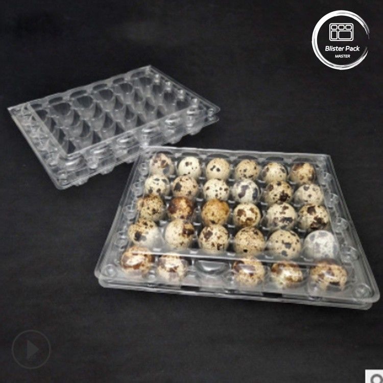 Thẻ bàng hoa trứng bạch tuộc rõ ràng với 30 lỗ bao bì trứng hàng loạt giá cả phải chăng