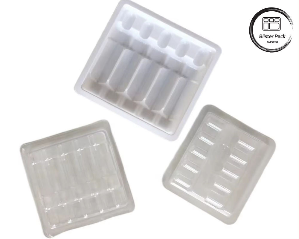 OEM & ODM PET Lồng Plastic Blister, Bao bì bên trong tùy chỉnh cho ampoules và vials