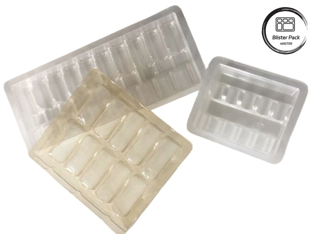 OEM & ODM PET Lồng Plastic Blister, Bao bì bên trong tùy chỉnh cho ampoules và vials