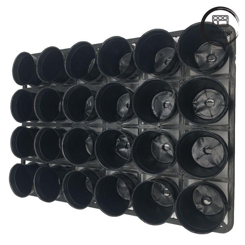 Đồ đựng hoa nhựa 24 lỗ màu tùy chỉnh, Thẻ trồng vườn ươm bền