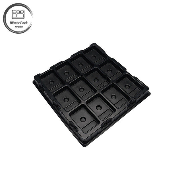 Nhà sản xuất Tùy chỉnh Thẻ nhựa điện tử PS lớn, 12 lưới cứng cao Bao bì màu đen tinh khiết