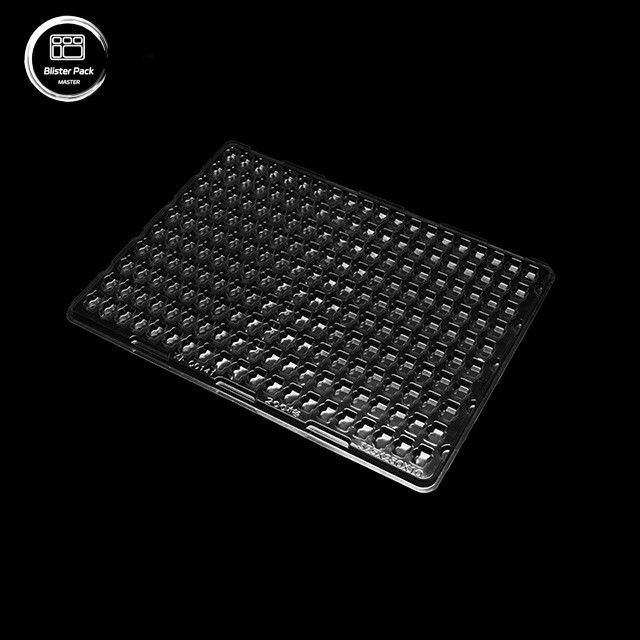 PET 200-Grid Vacuum Tray cho các thành phần điện tử nhỏ, bao bì tùy chỉnh chống tĩnh
