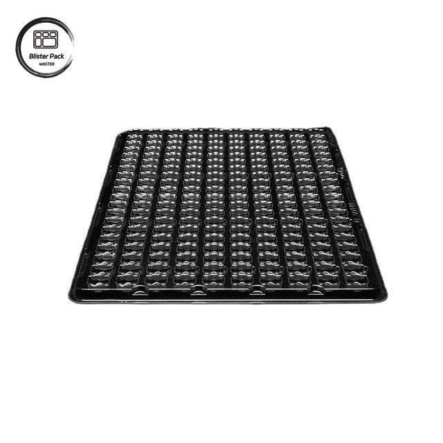 PET 200-Grid Vacuum Tray cho các thành phần điện tử nhỏ, bao bì tùy chỉnh chống tĩnh