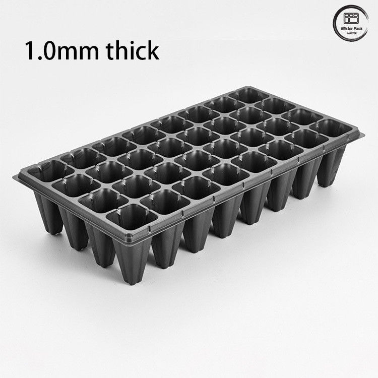 Thang hạt giống vườn ươm nhựa 32 tế bào, chân không được hình thành để phát triển hạt giống, Thang hạt giống màu đen