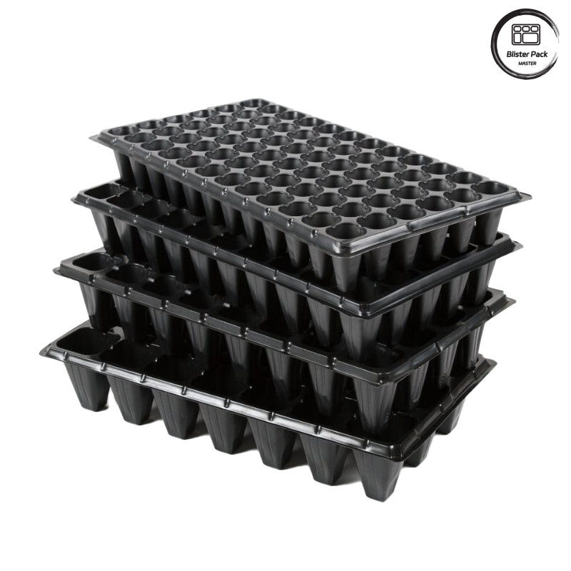 Đen PS vườn cây trồng nấm mầm, 50 tế bào phân hủy nấm mầm để sử dụng trong vườn ươm
