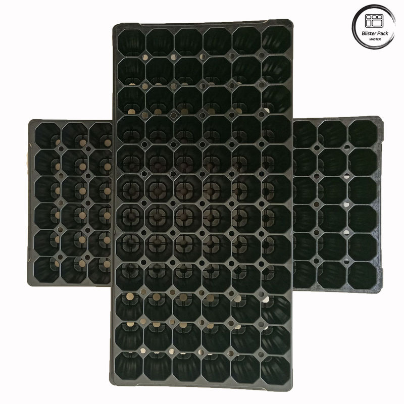 Thẻ bán buôn 72-Cell Plug seedling tray, Tray nhựa bền cho nảy mầm và nhân giống