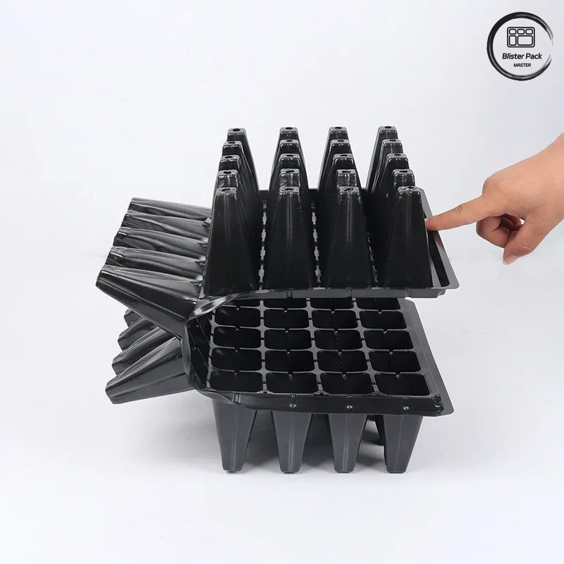 Nhập xưởng bán buôn 50 Deep Cell Tree Seedling Tray, Tray hạt giống nhựa bền cho vườn ươm và trồng vườn