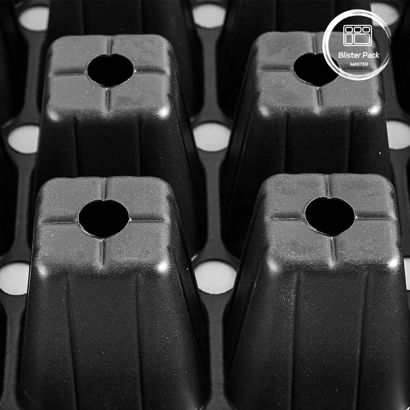 Đen công nghiệp PS 50 lỗ nồi cỏ bền và nhẹ cho sự phát triển tối ưu