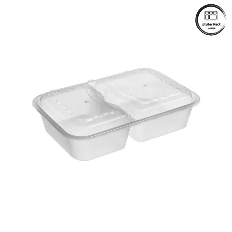 1-4 Khu vực dùng một lần hộp ăn trưa màu đen Máy vi sóng an toàn thiết kế chống rò rỉ cho nhu cầu đóng gói thực phẩm